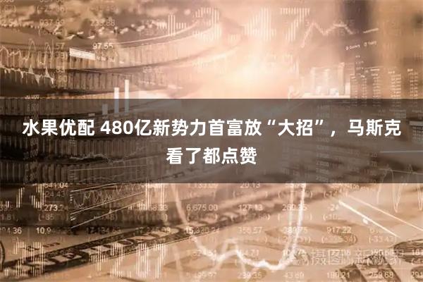 水果优配 480亿新势力首富放“大招”，马斯克看了都点赞
